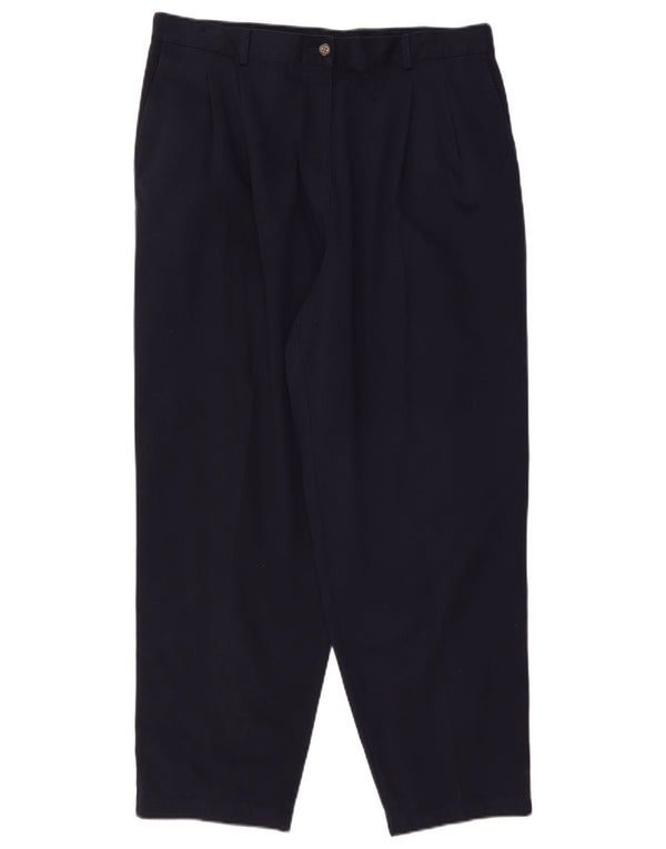 L.L.Bean Damen-Chinohose mit hoher Taille, US 18, 2XL, W36, L29, Marineblau