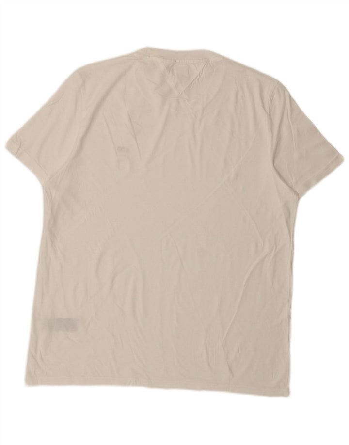 Tommy Hilfiger Herren T-Shirt Top 2XL Weiße Baumwolle