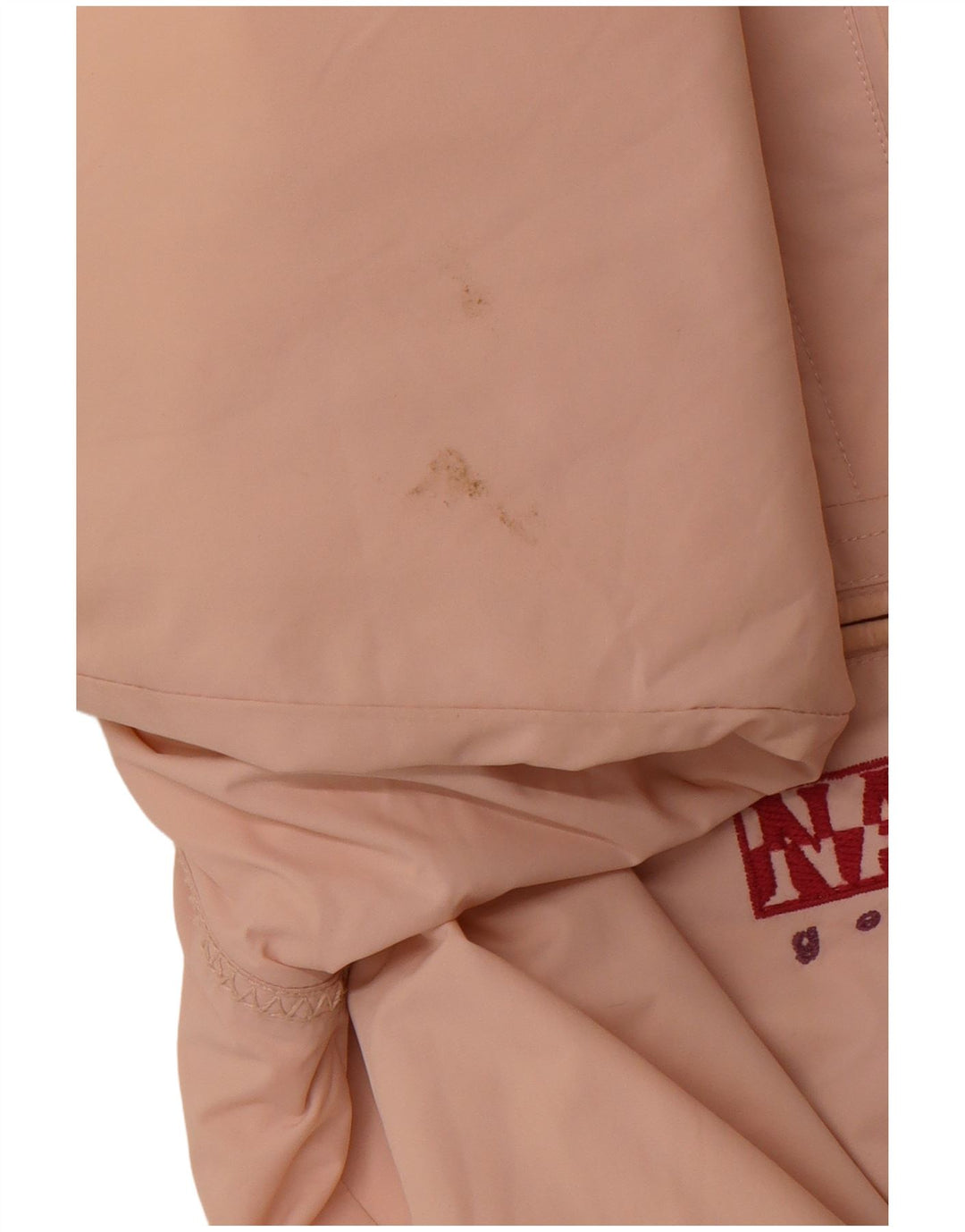 NAPAPIJRI Mädchen-Anorakjacke mit grafischer Kapuze, 13–14 Jahre, rosa Polyester