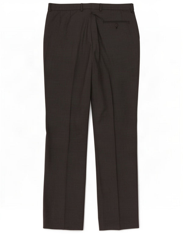 Marks & Spencer Herren gerade Chinohose W34 L31 graue Wolle