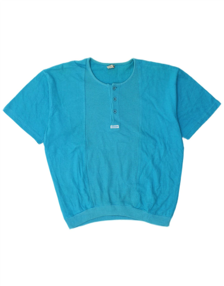 Carrera Damen Kurzärmliger Pullover mit Rundhalsausschnitt, UK 14, Mittelblau