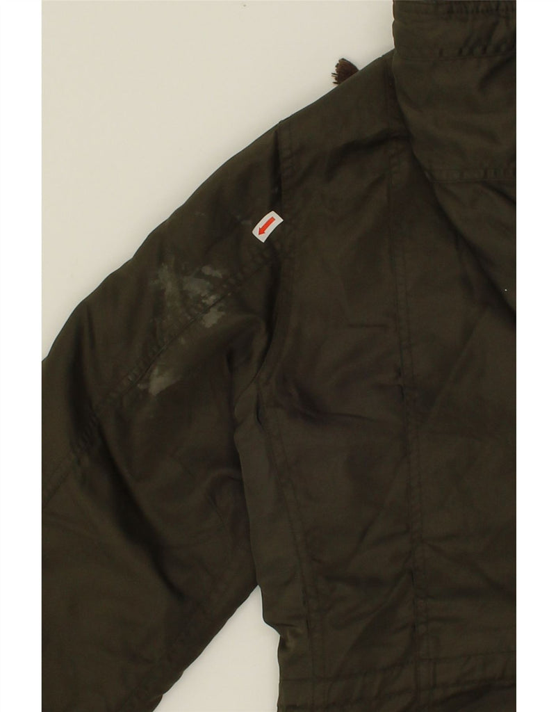 MISS SIXTY Womens Hooded Waxed Cotton Jacket UK 40 Large Green Nylon Vintage Miss Sixty and Second-Hand Miss Sixty from Messina Hembry 