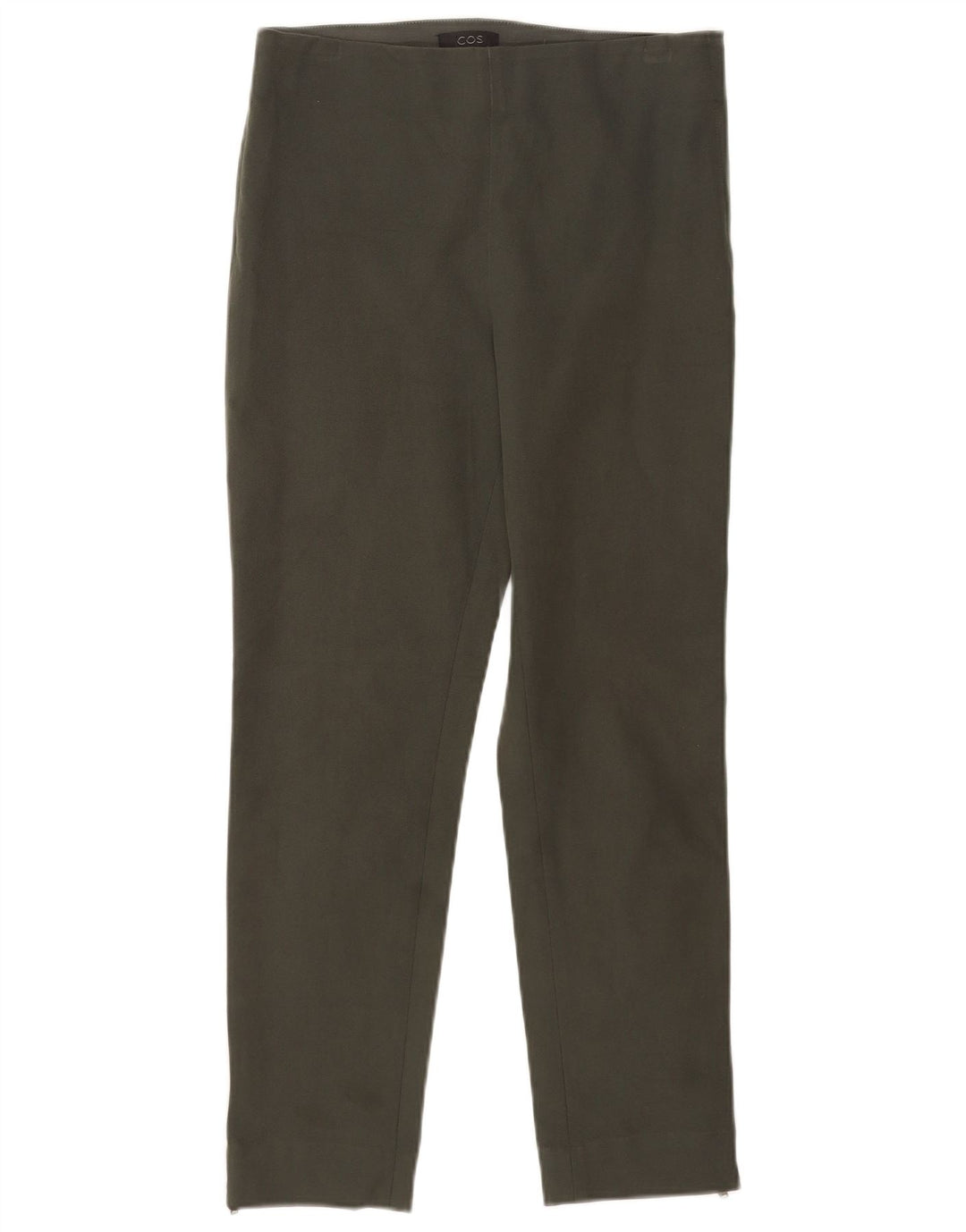 Cos Damen-Freizeithose, normal, EU 38, mittelgroß, B28, L26, grüne Baumwolle