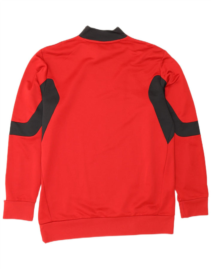 Adidas Herren Sweatshirt Pullover UK 42/44 Großes rotes Colourblock-Polyester