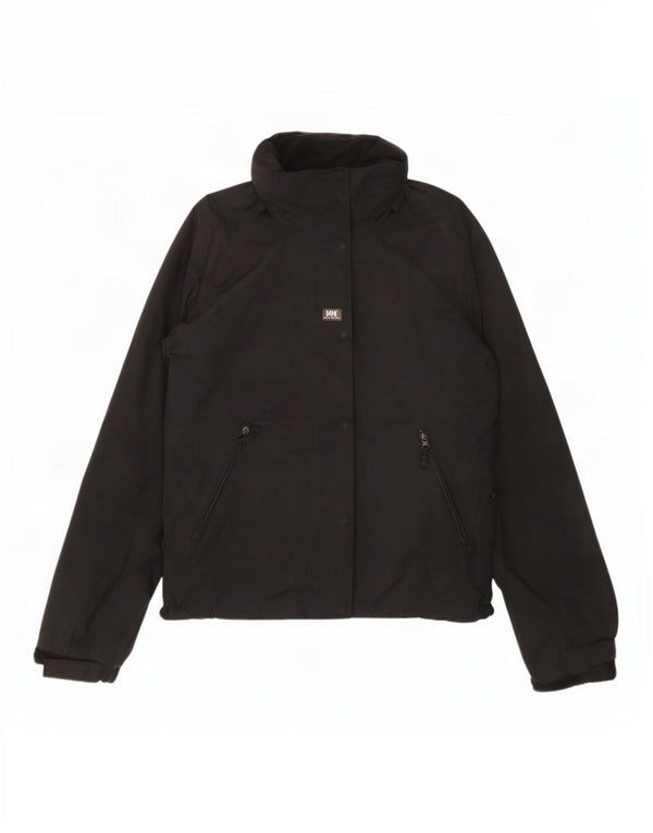 Helly Hansen Damen-Regenjacke mit Kapuze, UK 14, mittelschwarz, Polyester