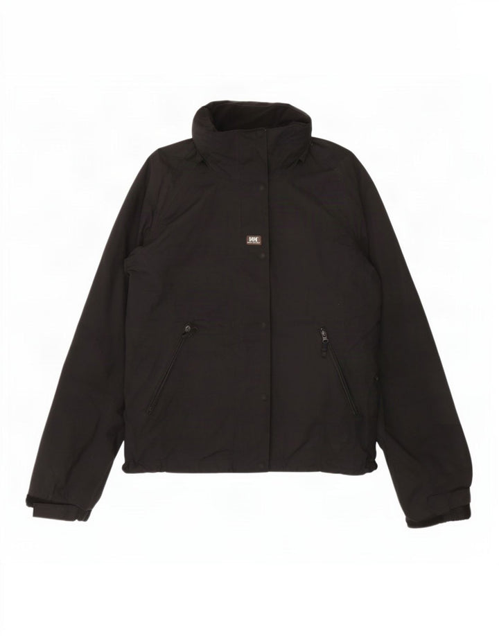 Helly Hansen Damen-Regenjacke mit Kapuze, UK 14, mittelschwarz, Polyester