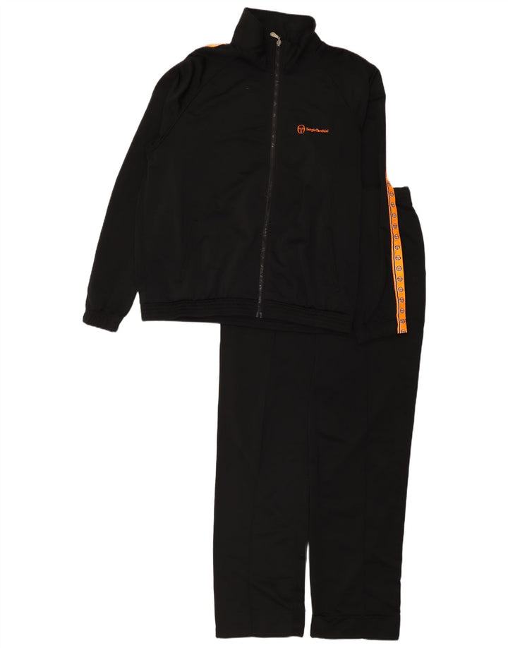Sergio Tacchini Herren-Trainingsanzug mit Grafik, IT 54 XL, Schwarz, Farbblock