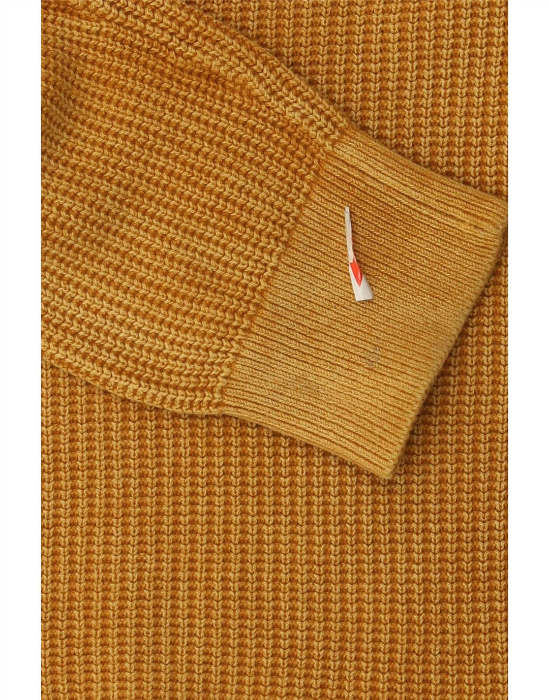 Superdry Herren-Pullover mit Rundhalsausschnitt, Größe S, gelbe Baumwolle