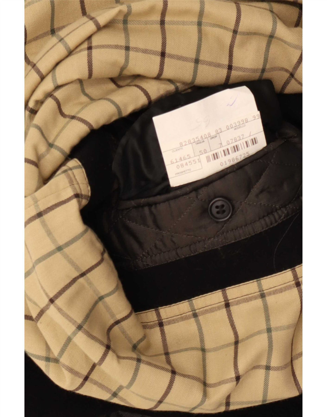 Pierre Cardin Herrenmantel IT 50 Große schwarze Wolle
