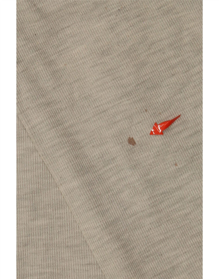 Island Port Herren-Langarm-Poloshirt mit Reißverschluss, XL, Grau meliert