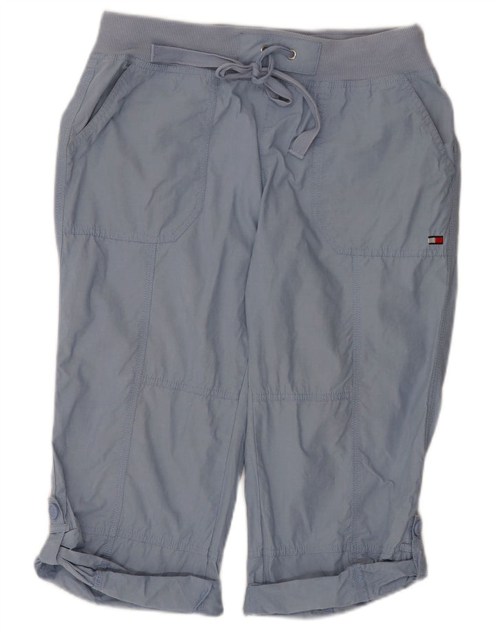 Tommy Hilfiger Damen Capri-Hose, Größe M, W30, L22, Blau, Baumwolle
