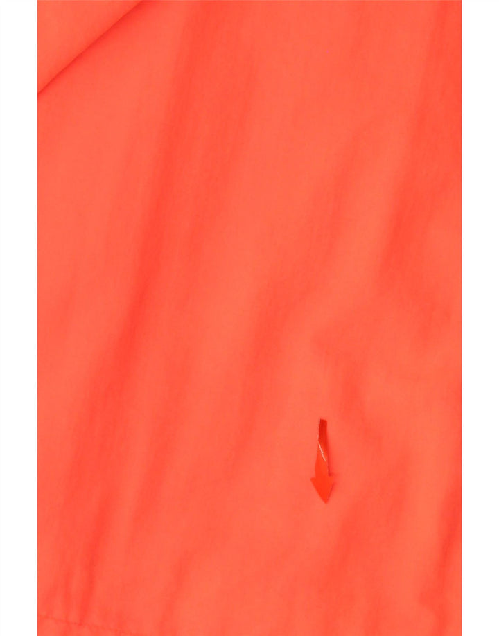 SUPERDRY Herren-Regenjacke mit Kapuze, UK 34, XS, orangefarbenes Colourblock-Nylon