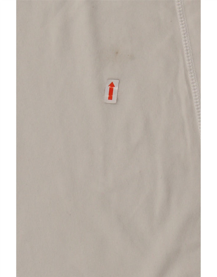 CHAMPION Damen T-Shirt Top UK 14 Large Weiß Colourblock