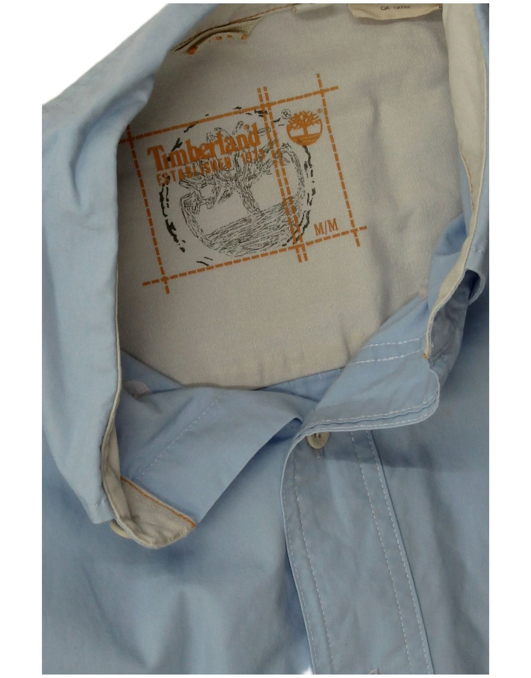 Timberland Herrenhemd mittelblaue Baumwolle