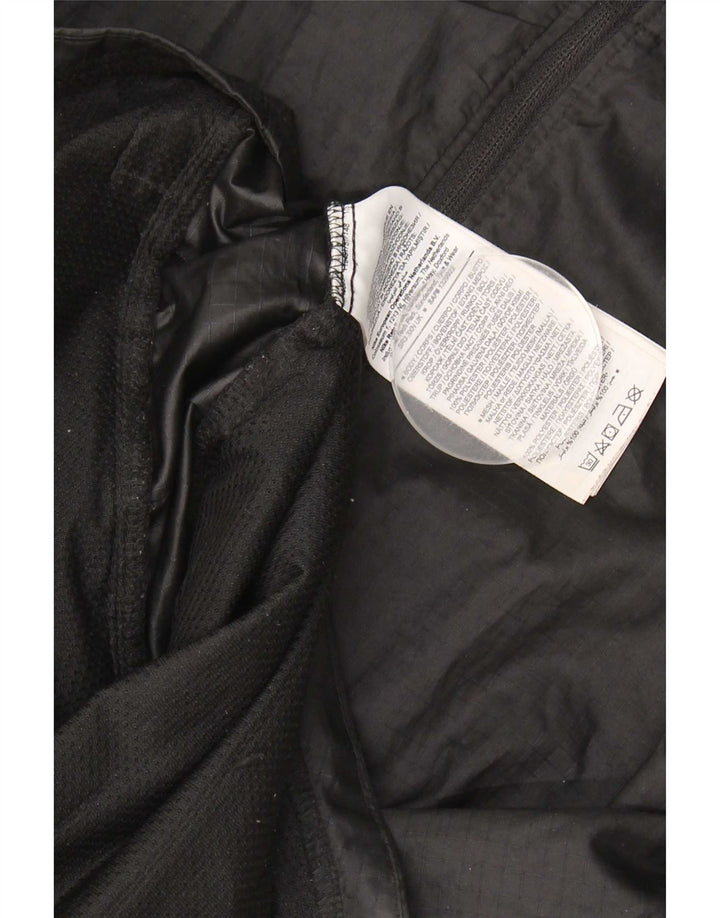 Nike Damen Kapuzen-Regenjacke UK 14 Mittelschwarzes Polyester