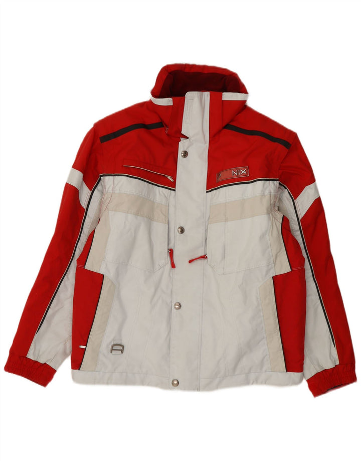 Phoenix Herren-Skijacke IT 50, großes rotes Farbblock-Polyester