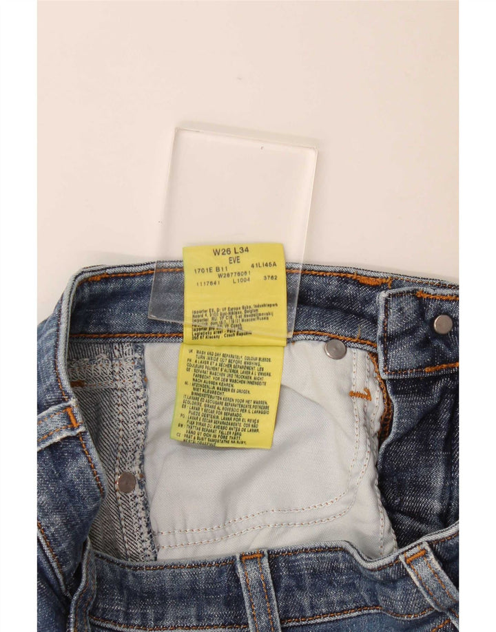 Wrangler Womens Eve Bootcut Jeans W26 L29 Blaue Baumwolle