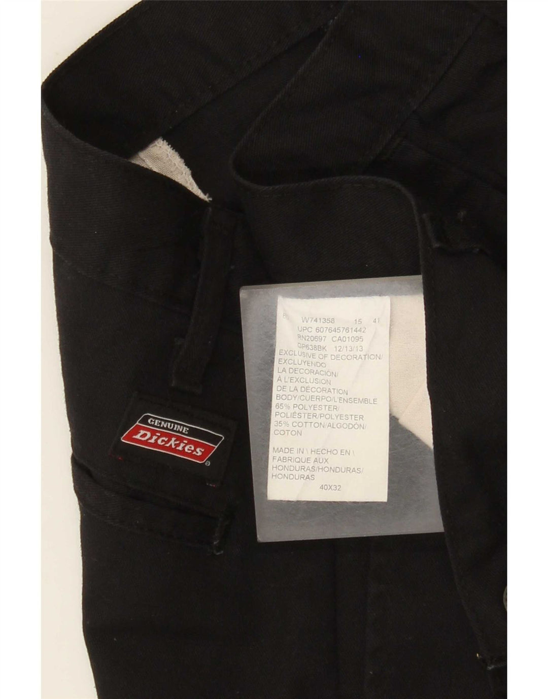 Dickies Herren-Chinohose, normal, W40, L32, Schwarz, Polyester