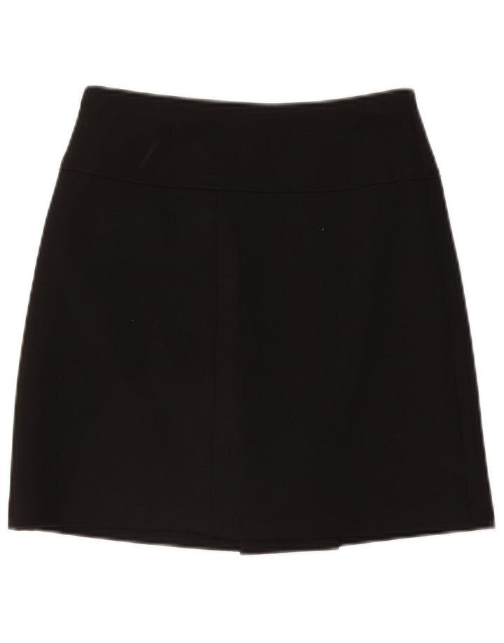 Tommy Hilfiger Damen Minirock US 4 Small W26 Schwarze Viskose