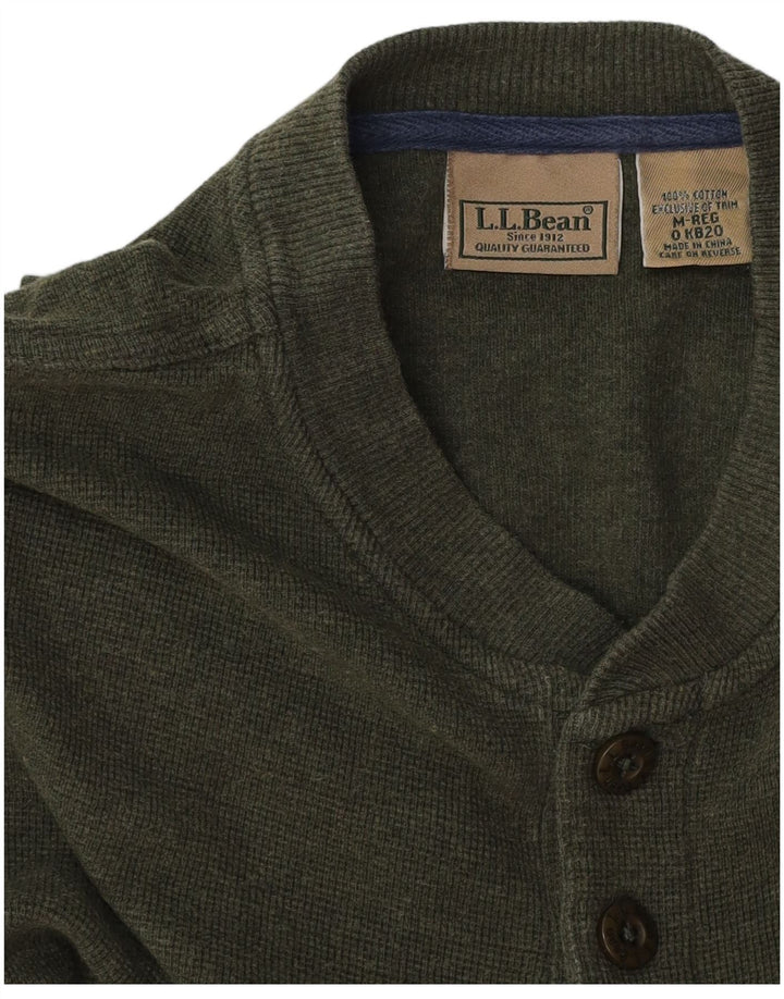 L.L.BEAN Herren-Top, langärmelig, mittelgrün, Baumwolle
