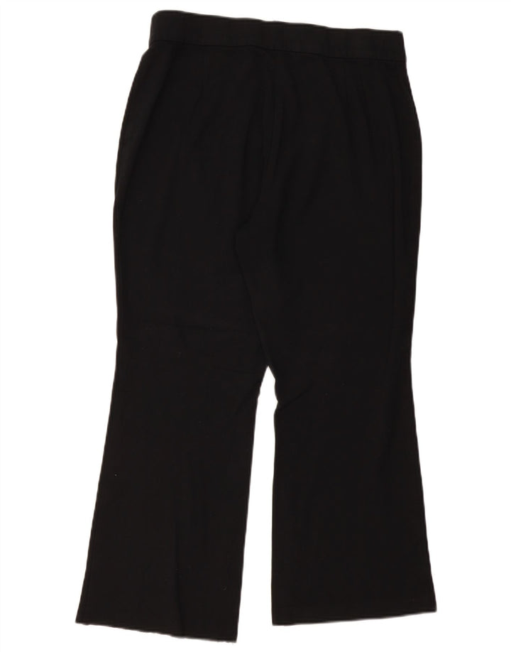 MARKS & SPENCER Damen Bootcut-Hose mit kurzem Schnitt, UK 16, Größe L, W32, L25, Schwarz
