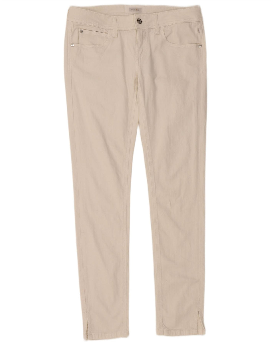 MELTIN' POT Damen Skinny Jeans W29 L32 Weiße Baumwolle