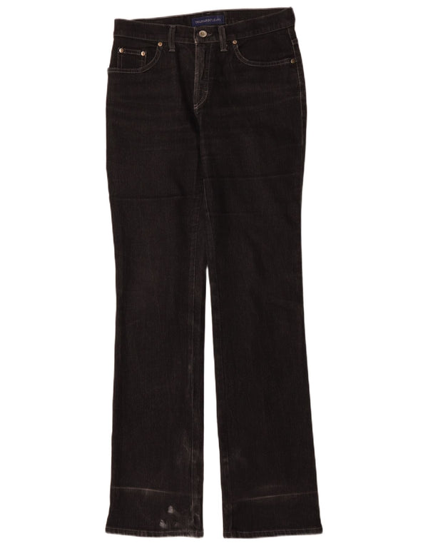 Trussardi Damen Bootcut Jeans IT 42 Medium W26 L33 Schwarze Baumwolle