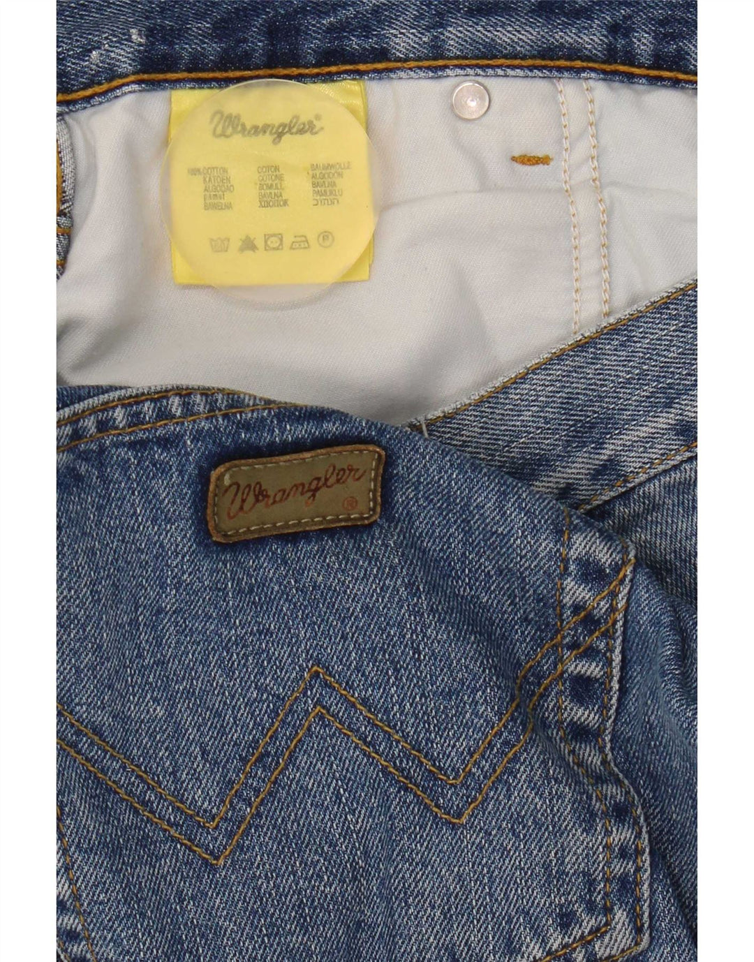Wrangler Herren Texas Straight Jeans W38 L30 Blaue Baumwolle