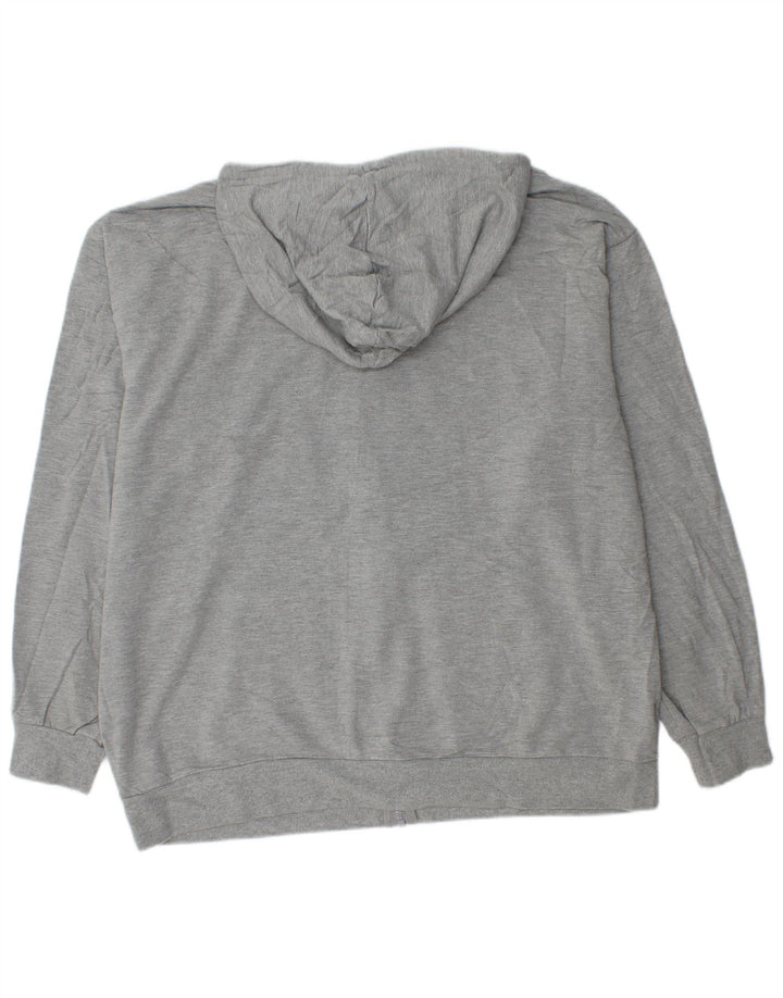 EDDIE BAUER Herren-Kapuzenpullover mit Reißverschluss, XL, graue Viskose