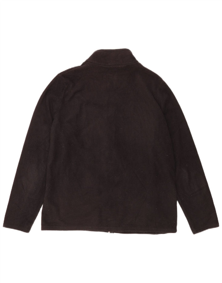 Marks & Spencer Damen Fleecejacke UK 16 Large Schwarz Polyester