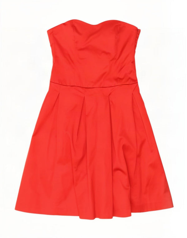 Coast Trägerloses Kleid für Damen, UK 16, Größe L, Rot, Acetat