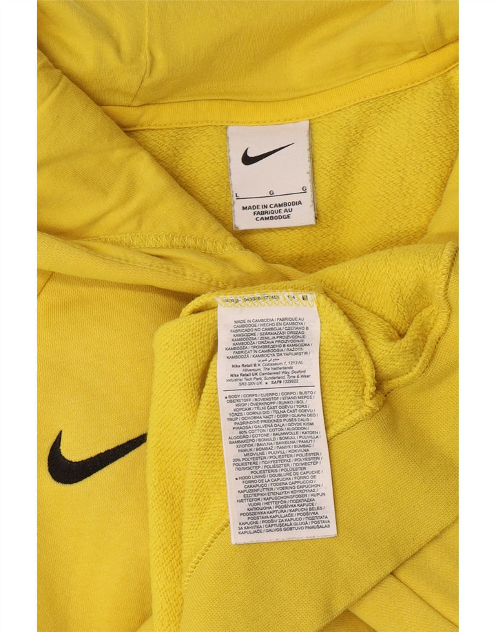 Nike Herren Kapuzenpullover, groß, gelbe Baumwolle