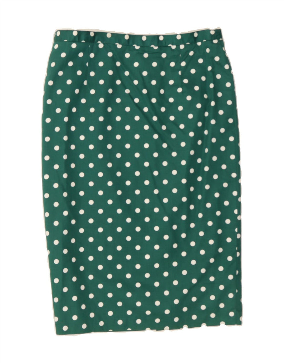 VINTAGE Womens Pencil Skirt W30 Medium Green Polka Dot Vintage Vintage and Second-Hand Vintage from Messina Hembry 