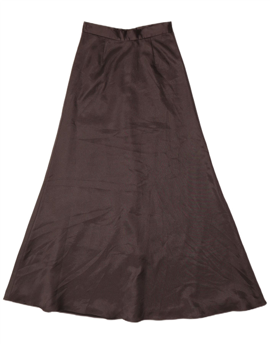 Vintage Damen Maxirock UK 6 XS W24 Schwarz Polyester