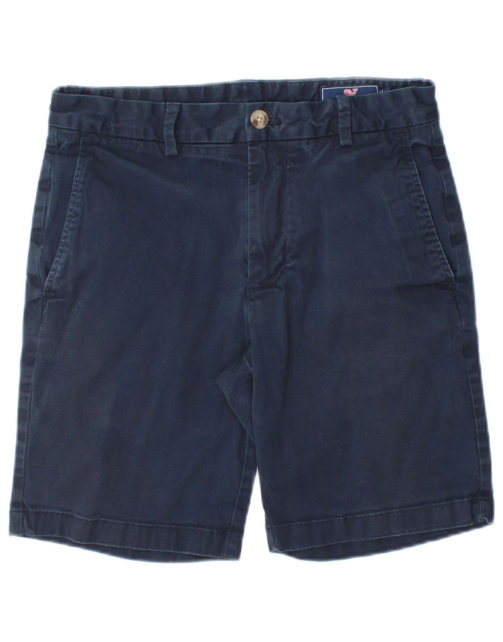 VINEYARD VINES Herren Chinoshorts W28 Small Marineblau Baumwolle