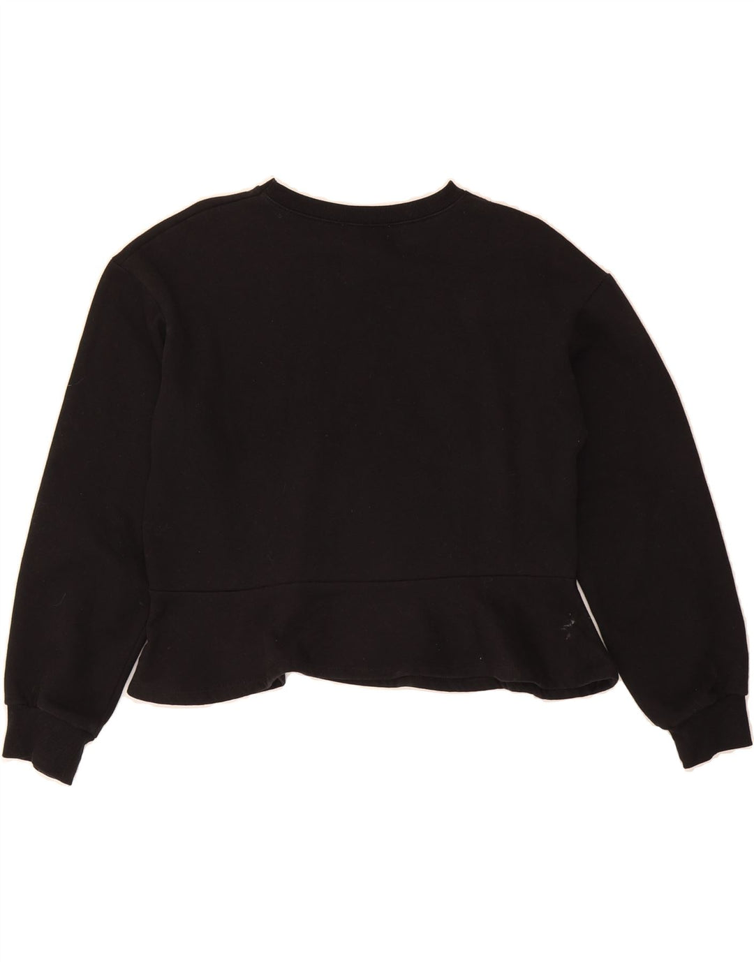 ZARA Womens Oversized Crop Sweatshirt Jumper UK 10 Small Black Vintage Zara and Second-Hand Zara from Messina Hembry 