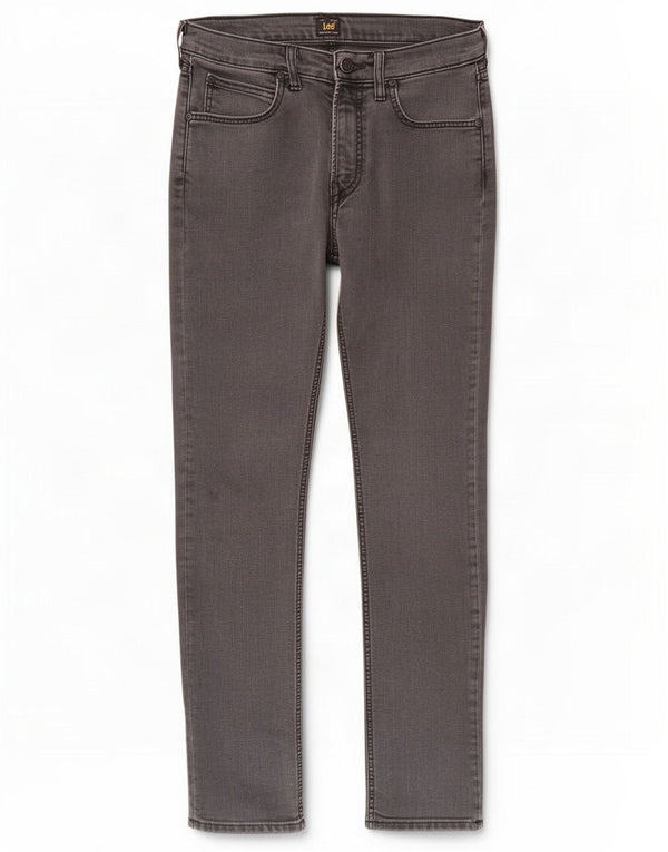 Lee Mens Luke Slim Tapered Jeans W30 L32 Grey Cotton