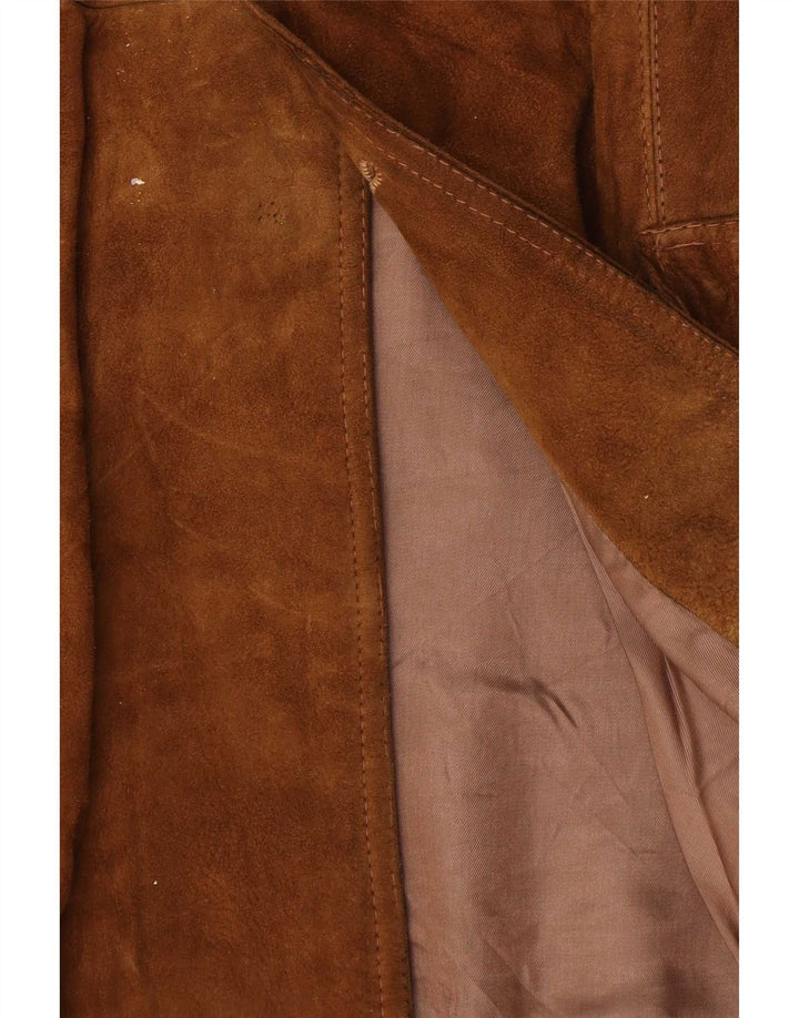 Vintage Herren Wildlederjacke UK 38 Medium Beige