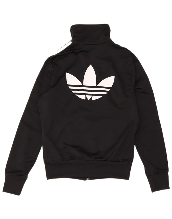 Adidas Damen Graphic Trainingsanzug Top Jacke UK 14 Medium Schwarz Sport
