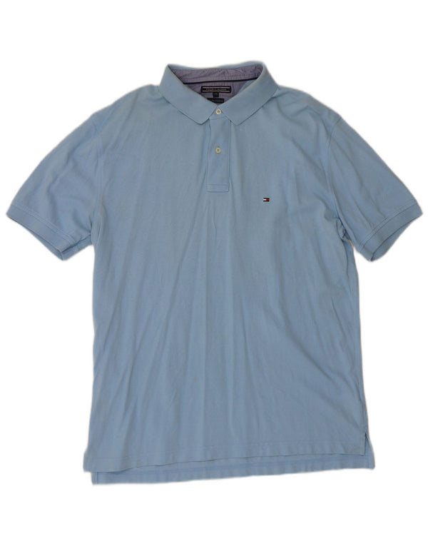 Tommy Hilfiger Herren Poloshirt 2XL Blau Baumwolle