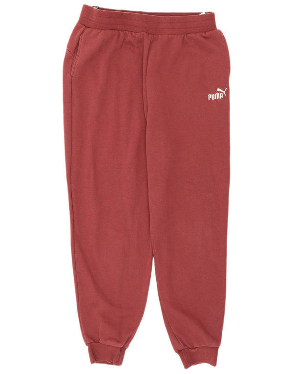 Puma Herren-Trainingshose, Jogginghose, Größe L, Burgunderrot, Baumwolle