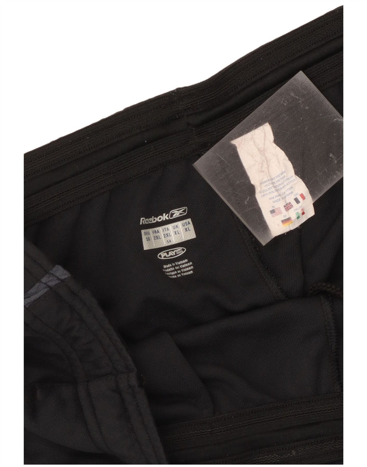 Reebok Herren Sportshorts XL Schwarz Polyester