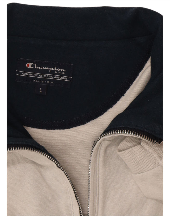 Champion Herren-Trainingsanzug-Oberteil, Jacke, Größe L, Weiß
