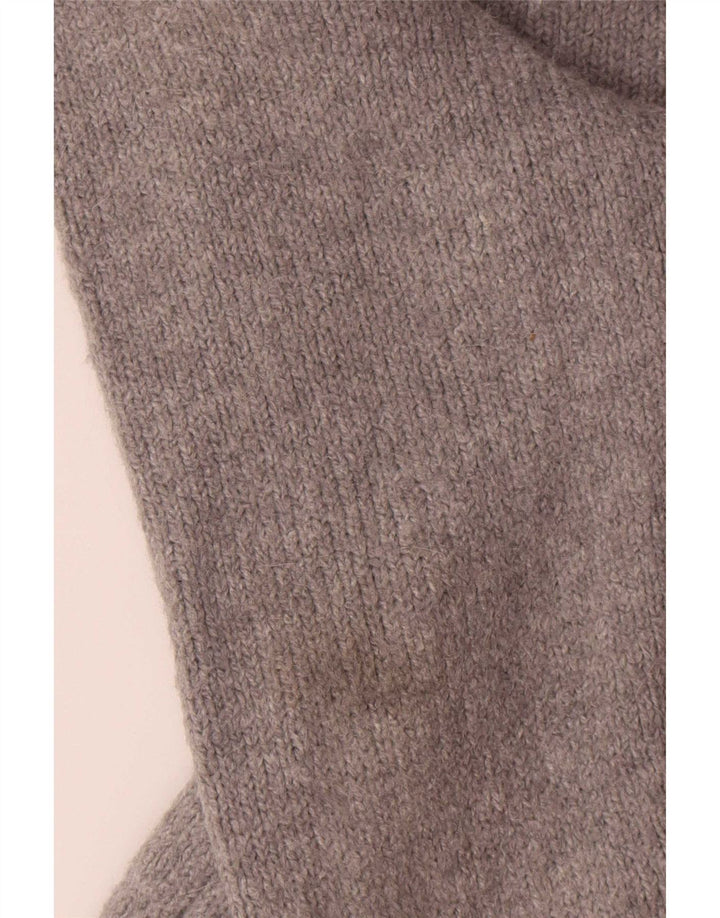 Zara Herren-Pullover mit Rundhalsausschnitt, Mittelgraues Polyester