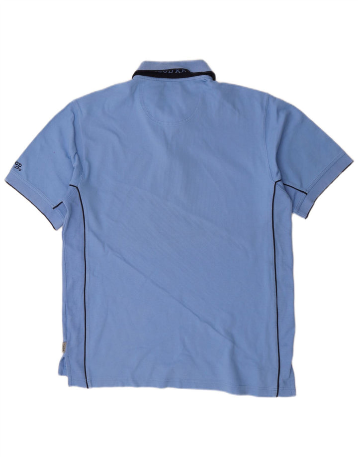 Izod Herren-Poloshirt, große blaue Baumwolle