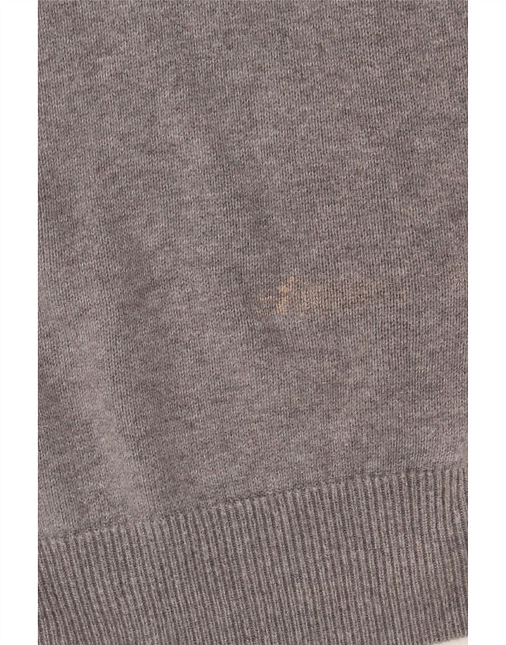Barbour Herren-Pullover mit Reißverschluss, XL, graue Baumwolle