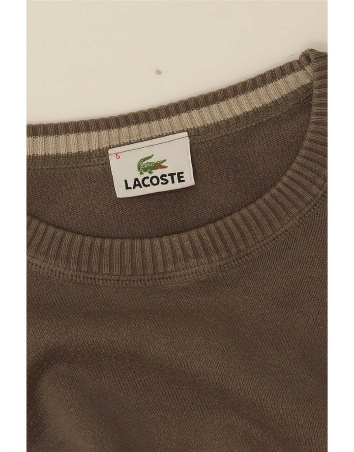 Lacoste Herren-Pullover mit Rundhalsausschnitt, Größe 5, groß, Khaki