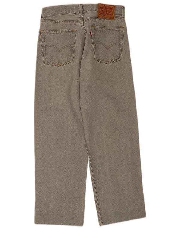 Levi's Mädchen-Jeans mit hoher Taille und schmal zulaufendem Bein, 15–16 Jahre, W28 L26, graue Baumwolle
