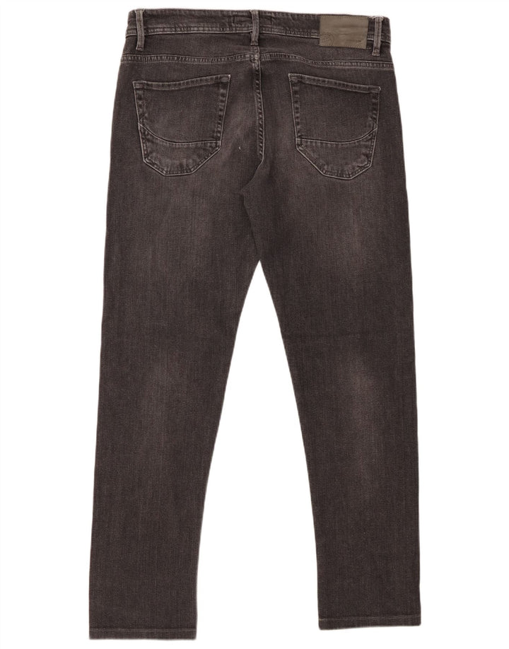 SIVIGLIA Herren Slim Jeans W35 L31 Graue Baumwolle