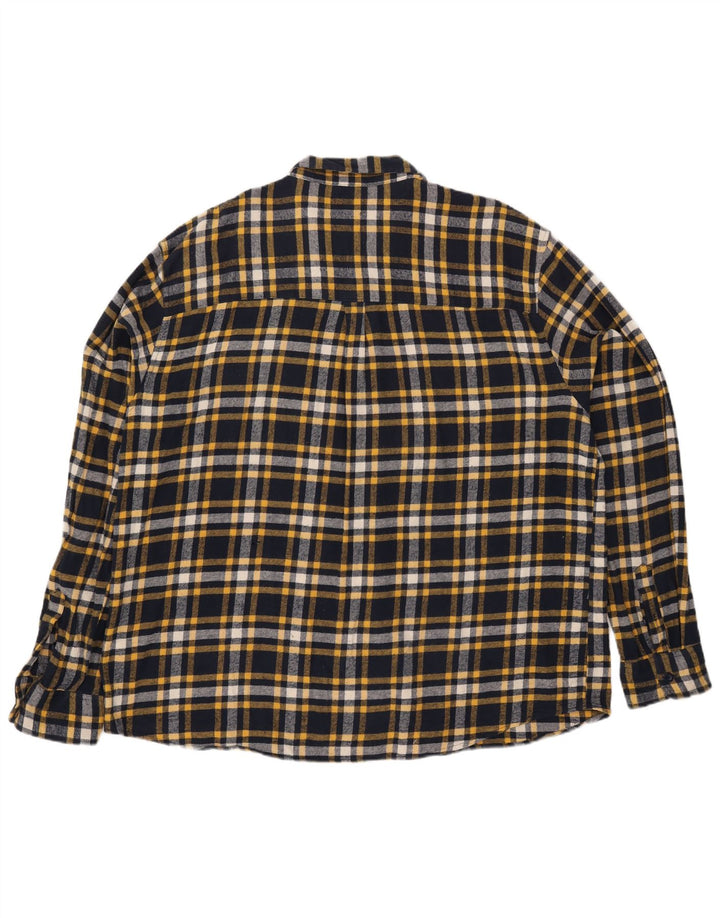 Mountain Warehouse Herren-Flanellhemd 4XL, marineblau, kariert, Baumwolle